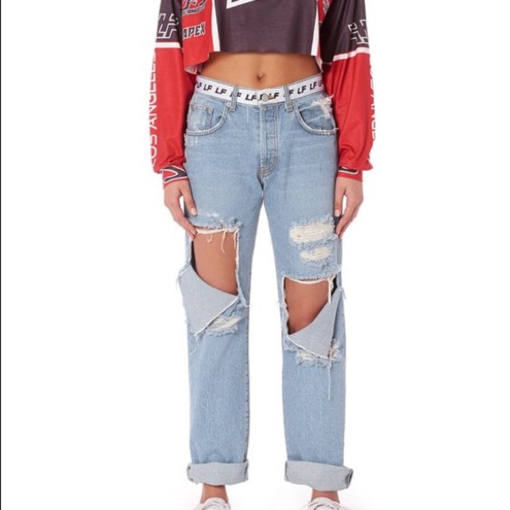 LF Ripped Boyfriend Jeans